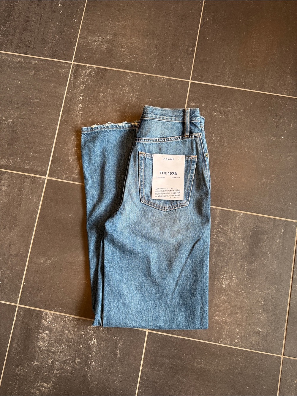 Frame Denim The 1978 High Rise Straight Jeans size 24